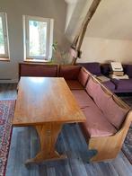 Hoekbank met eettafel, Ophalen of Verzenden, Gebruikt, Minder dan 4 stoelen