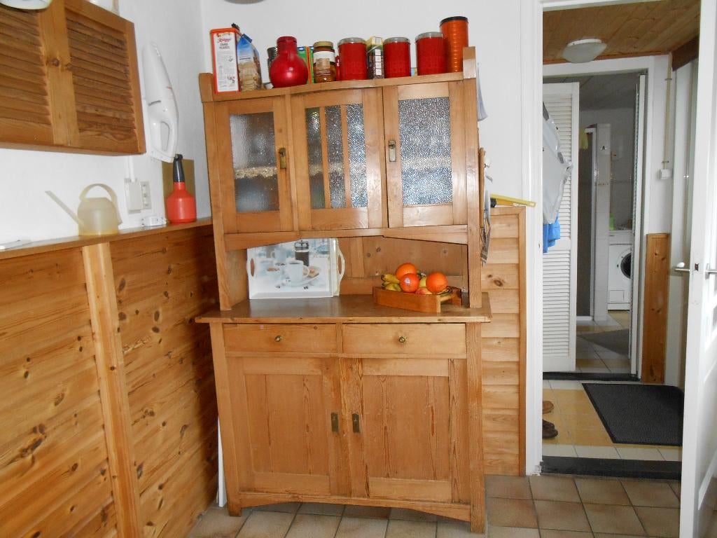 Engels grenen keukenkast 2 delig, Ophalen