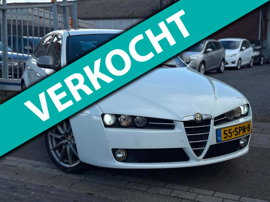Alfa Romeo 159 Sportwagon 1.7 T TI Distinctive | Xenon | 19, Euro 5, Gebruikt, Zwart, Leder en Stof