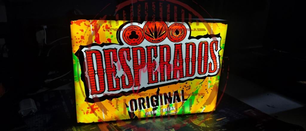 Desperados lichtreclame LED, Ophalen of Verzenden, Nieuw, Lichtbak of (neon) lamp