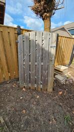 Douglas tuinpoorten met stalen frame 2 stuk, Ophalen