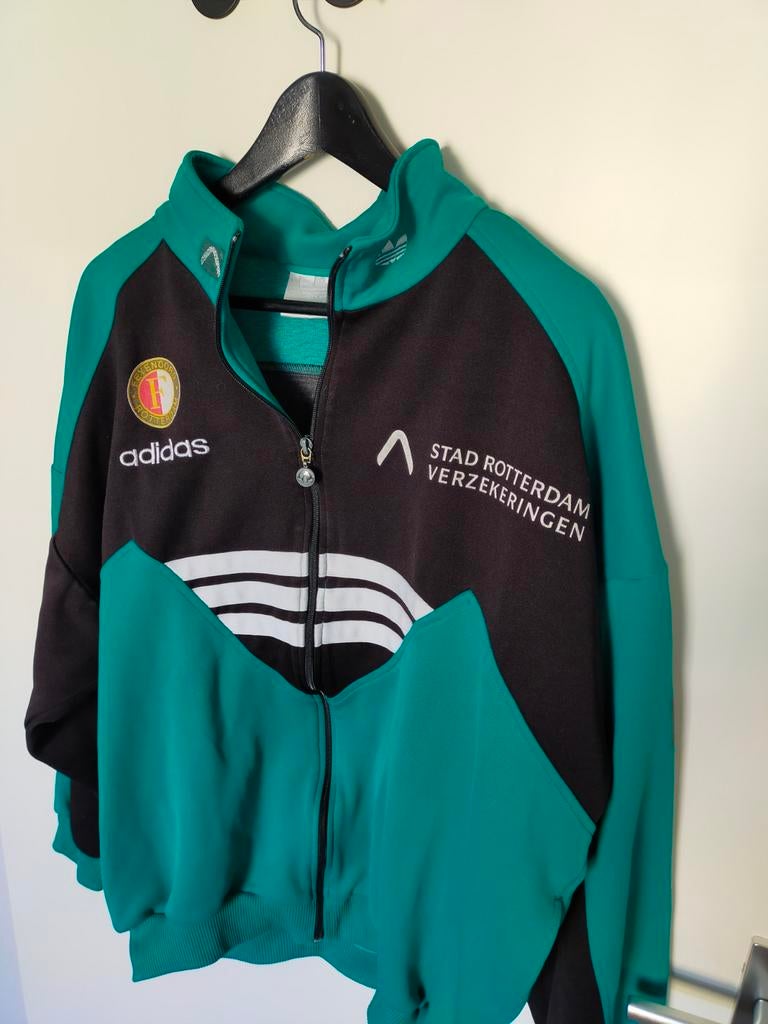 Feyenoord Trainingspak Jasje Adidas 1992 M/L, Ophalen of Verzenden, Zo goed als nieuw, Adidas
