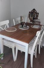 Eet tafel, Huis en Inrichting, Tafels | Eettafels, Ophalen, Gebruikt, 50 tot 100 cm, Vier personen