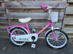 Roze Dino kinderfiets 14 inch met mandje, Fietsen en Brommers, Fietsen | Kinderfietsjes, Ophalen, Gebruikt, Minder dan 16 inch