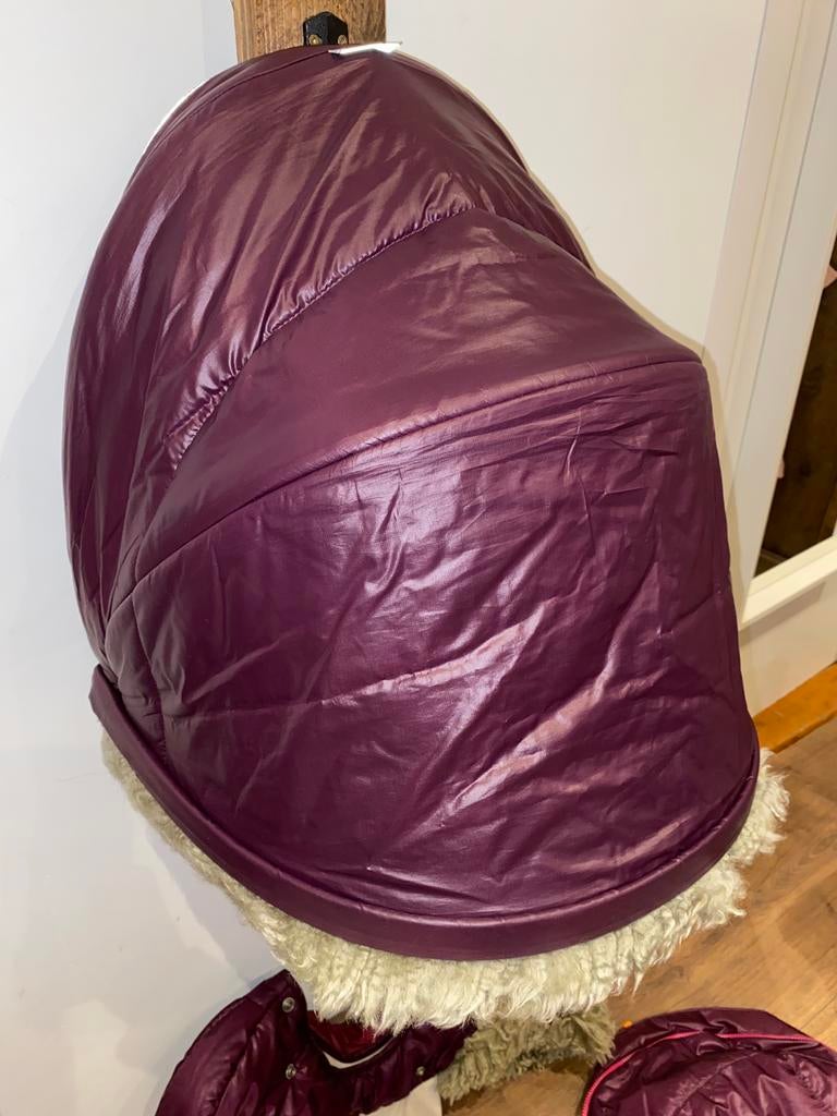 Stokke Xplory Winterkit Bekledingset Purple, Ophalen of Verzenden, Zo goed als nieuw, Zonnekap, Info@dekoningkinderwagens.nl