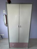 Mooie kledingkast met 2 deuren + lade – 200 cm hoog, Ophalen, Gebruikt, Kast, 50 tot 70 cm