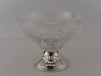 Kristallen schaaltje met zilveren voet                    Z8, Ophalen of Verzenden