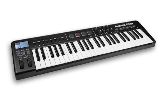 Alesis QX49 MIDI Keyboard Controller, Zo goed als nieuw, Aanslaggevoelig, Ophalen, 49 toetsen