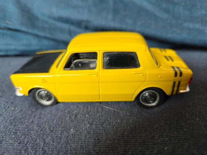 Solido Simca 1000 Rallye - Geel modelauto, Hobby en Vrije tijd, Modelauto's | 1:43, Ophalen of Verzenden
