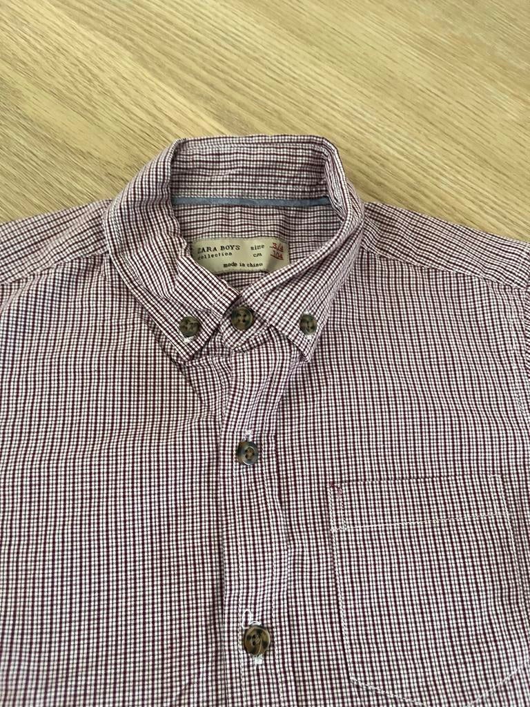 Zara Boys geruit overhemd maat 104, Kinderen en Baby's, Kinderkleding | Maat 104, Ophalen of Verzenden, Zo goed als nieuw, Jongen