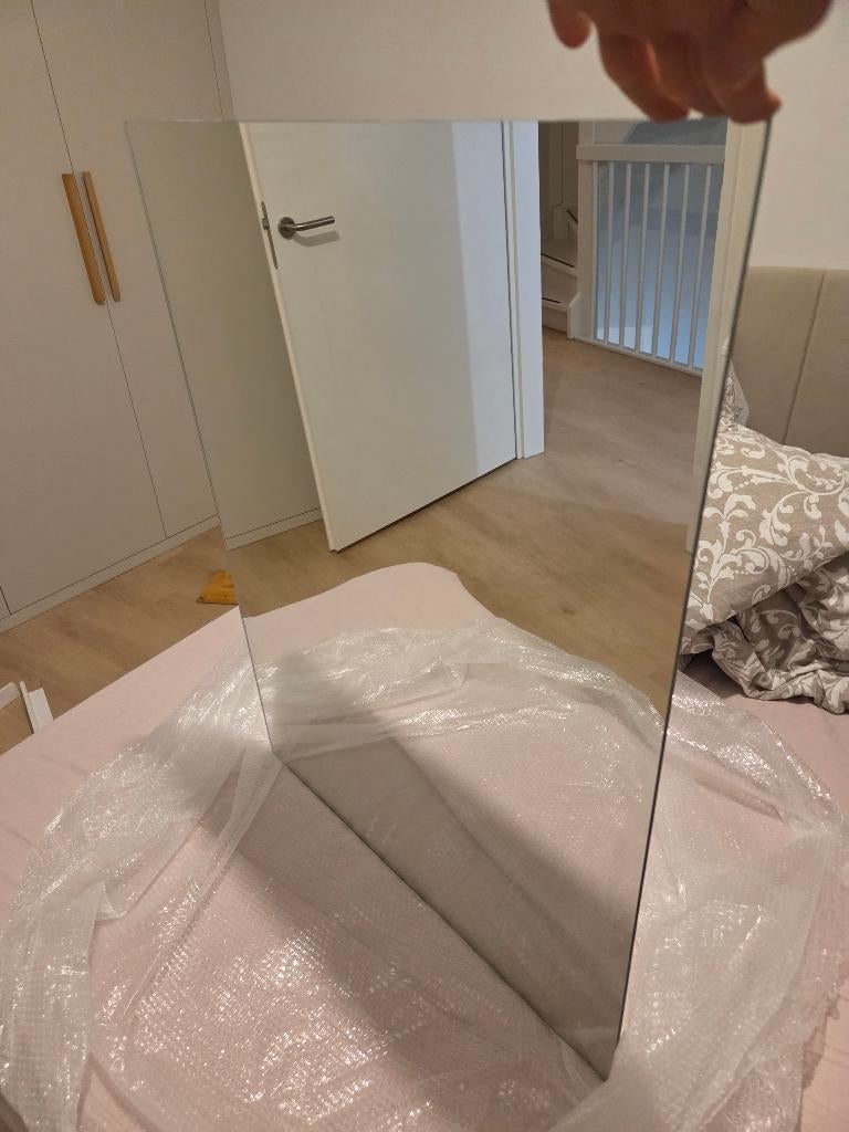 spiegel rechthoekig 60x40cm (RAMINEX 600004), Ophalen of Verzenden, Zo goed als nieuw, Glas, Overige typen