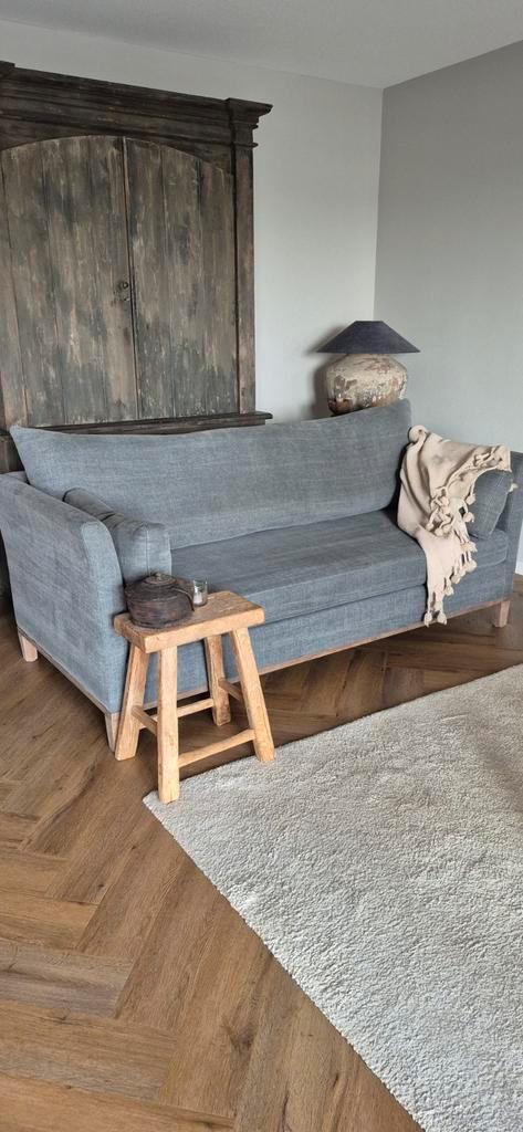 Landelijke, sobere 3-zits bank - Vlekvrij en keurig, Huis en Inrichting, Banken | Bankstellen, Zo goed als nieuw, Rechte bank