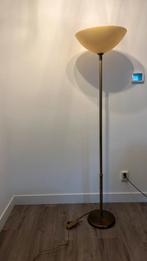 Brons kleurige staande lamp, Ophalen, Gebruikt, Glas, 150 tot 200 cm