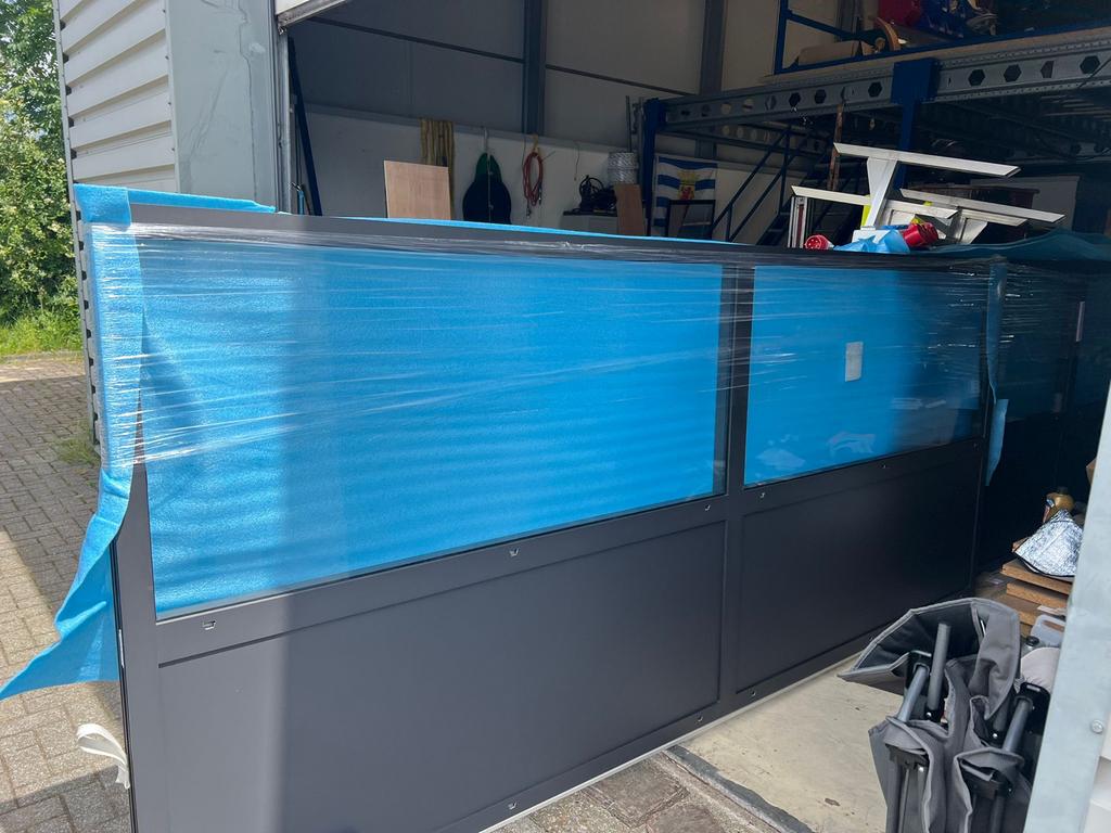 6 aluminium afzetschermen, 3500x1500mm, nieuw, Tuin en Terras, Tuinschermen, Ophalen, 200 cm of meer, 150 tot 200 cm, Nieuw