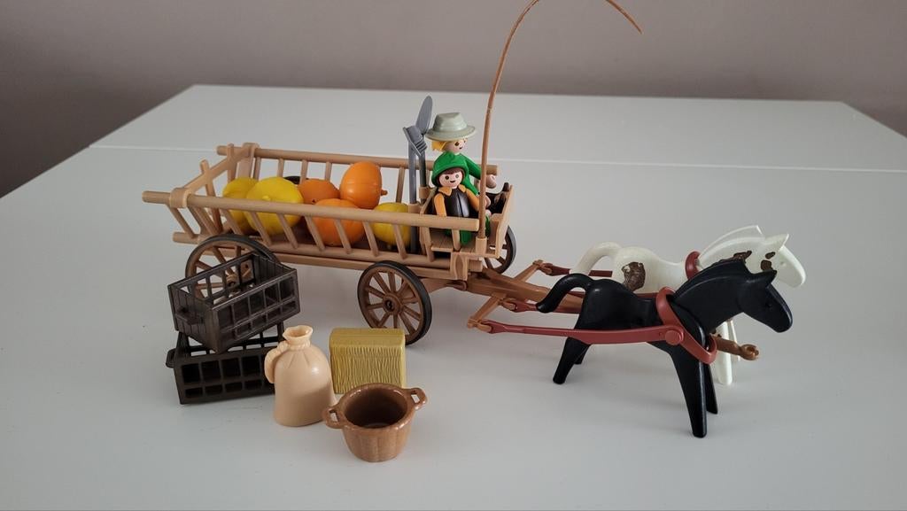 Playmobil boeren paardenwagen, Ophalen, Gebruikt, Auto, Overige merken