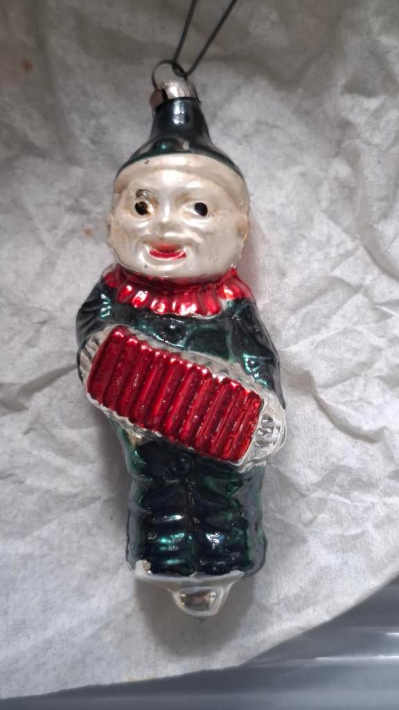 Oude kerstbal nr6. Boertje., Antiek en Kunst, Ophalen of Verzenden