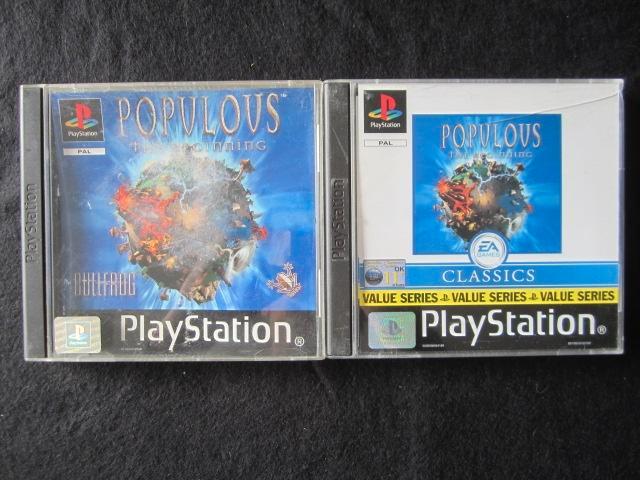 Populous PS1 Playstation 1, Spelcomputers en Games, Games | Sony PlayStation 1, Gebruikt, Avontuur en Actie, 1 speler, Vanaf 3 jaar
