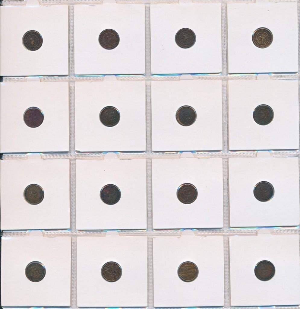 Nederland complete set halve cent 1891-1940 Wilhelmina, Ophalen of Verzenden, Koningin Wilhelmina, Overige waardes, Setje