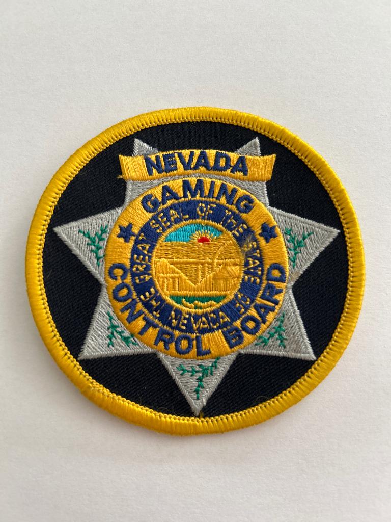 Nevada Gaming Control Board Las Vegas Casino Patch, Verzenden, Landmacht, Amerika, Embleem of Badge