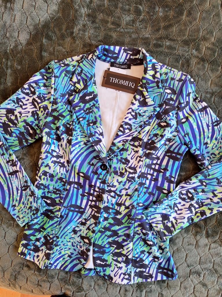 Nieuwe elastische blazer, met kleurrijke print, mt S/M, Maat 38/40 (M), Thombiq, Nieuw, Ophalen of Verzenden