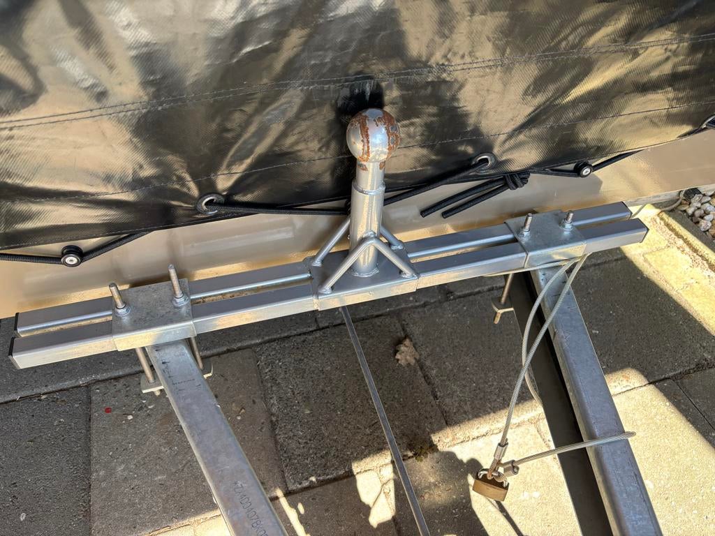 Disseladapter / fietsendragerhulpstuk voor caravan/aanhanger, Auto diversen, Fietsendragers, Gebruikt, Ophalen of Verzenden, Fietsendrager-accessoire