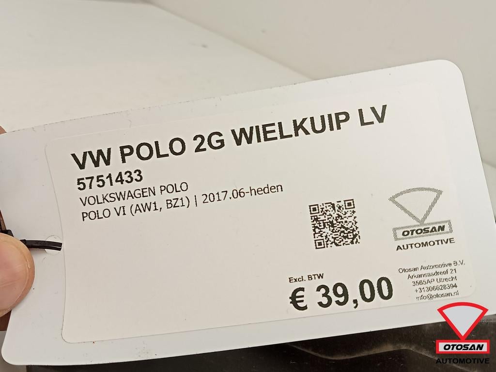 VW Polo 2G 2017+ Wielkuip Modderkuip Links Voor Nieuw!, Gebruikt, Volkswagen, Volkswagen AG, Links