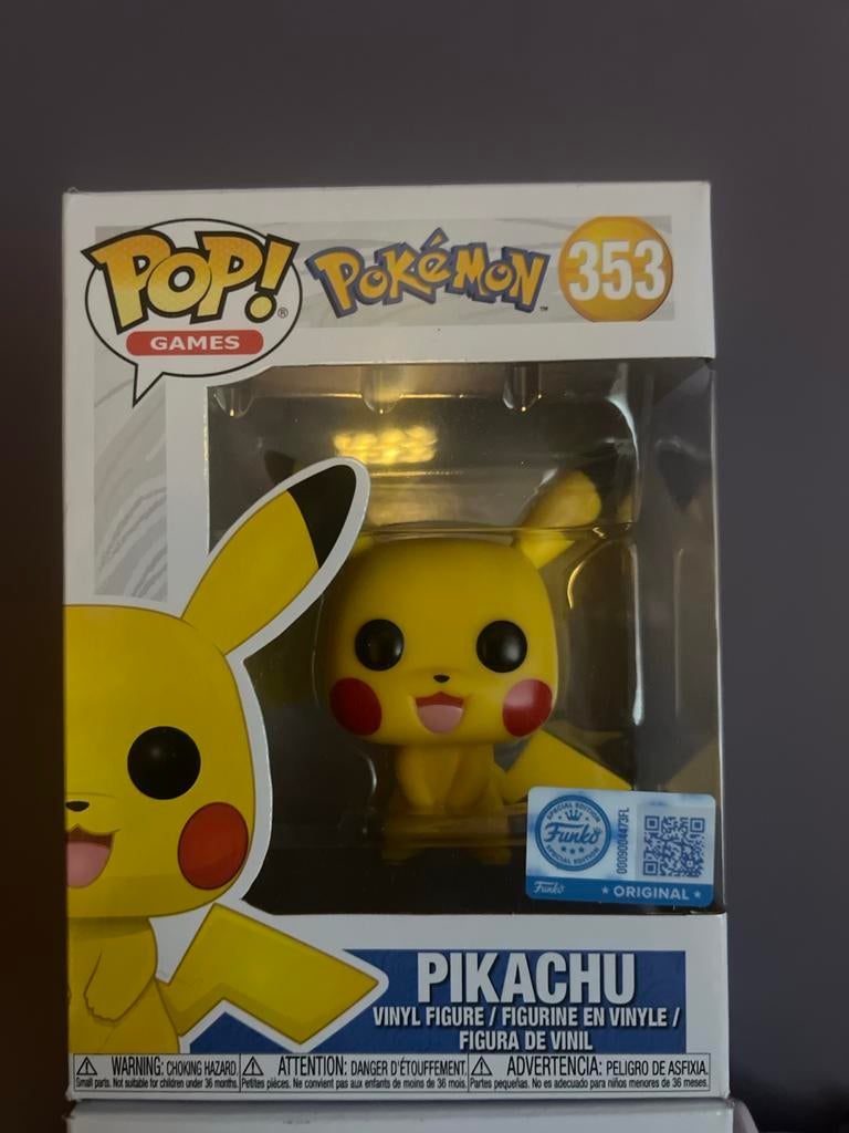 Funko Pop! Pokémon Pikachu #353, Kinderen en Baby's, Speelgoed | Actiefiguren, Ophalen of Verzenden, Zo goed als nieuw
