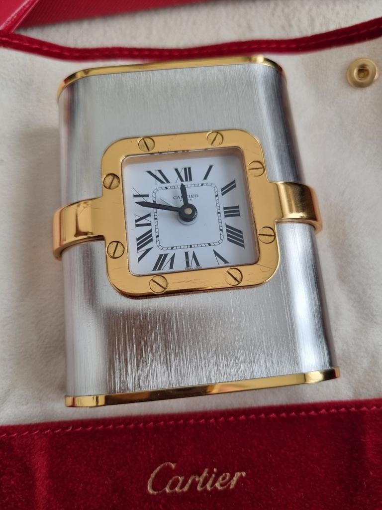 Cartier Santos "horloge de bureau" (tafelklok), Ophalen of Verzenden, Overige merken
