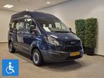 Ford Transit Custom L1H2 Rolstoelbus, Auto's, Bestelauto's, Schuifdeur, 12 maanden, Gebruikt, Blauw