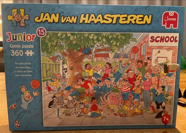 Jan van Haasteren Junior Comic Puzzel - De klassenfoto, Kinderen en Baby's, Speelgoed | Kinderpuzzels, Nieuw, 6 jaar of ouder