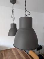 Ikea Hektar hanglampen - 2 stuks, onbeschadigd grijs, Ophalen, 50 tot 75 cm, Zo goed als nieuw, Metaal
