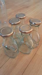 Glazen flesjes, Huis en Inrichting, Ophalen, Glas, Pot, Bus of Blik