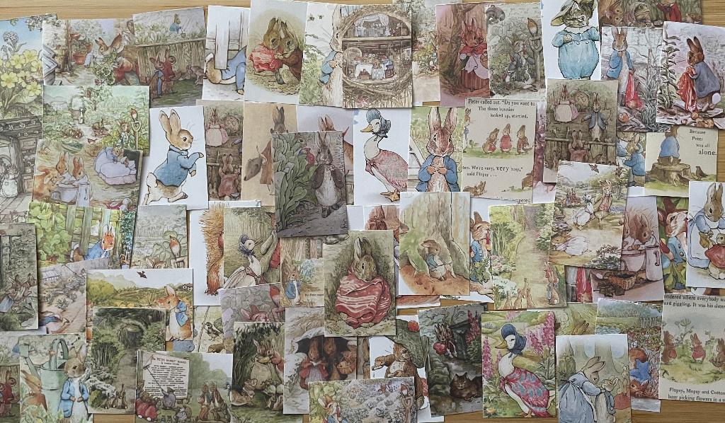 Pieter Konijn papier plaatjes, Hobby en Vrije tijd, Verzenden, Nieuw, Meerdere plaatjes