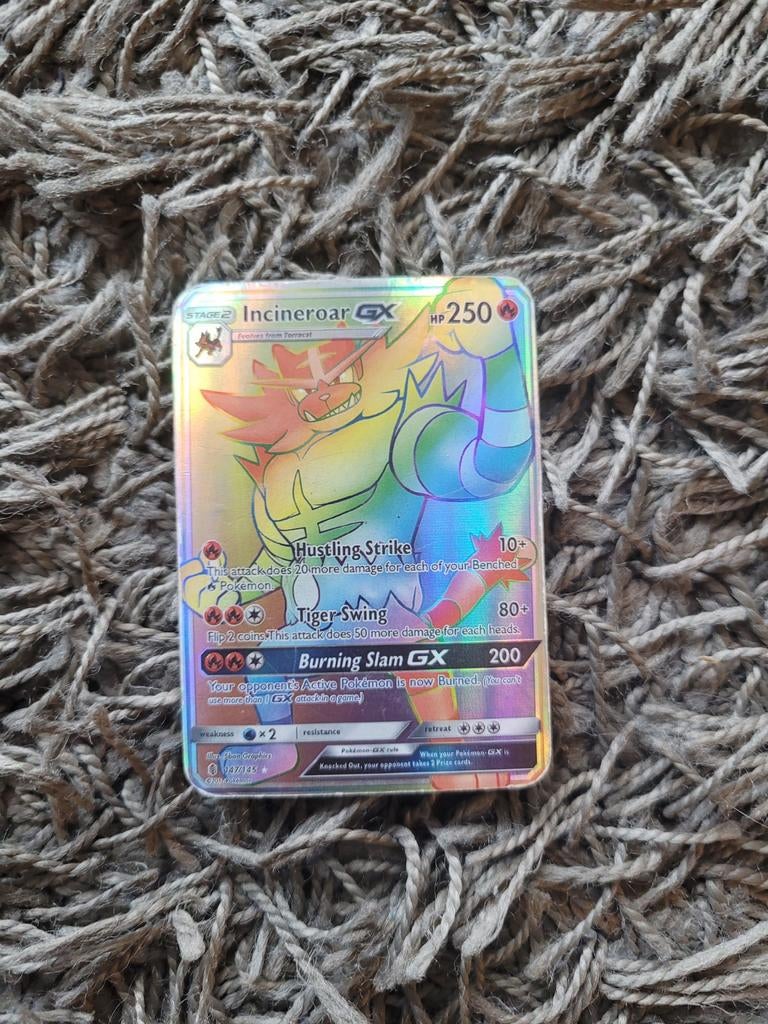 Incineroar GX pokemon kaatt, Ophalen of Verzenden