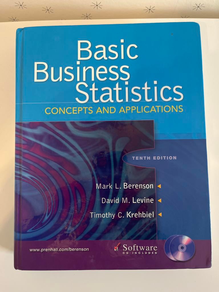 Basic Business Statistics: Concepts and Applications, Ophalen of Verzenden, Gamma, Gelezen, HBO