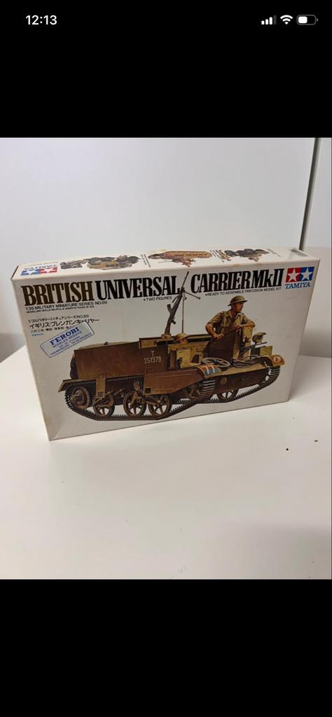 Tamiya British Universal Carrier Mk.II 1:35 vintage, Tank, 1:32 tot 1:50, Nieuw, Ophalen of Verzenden