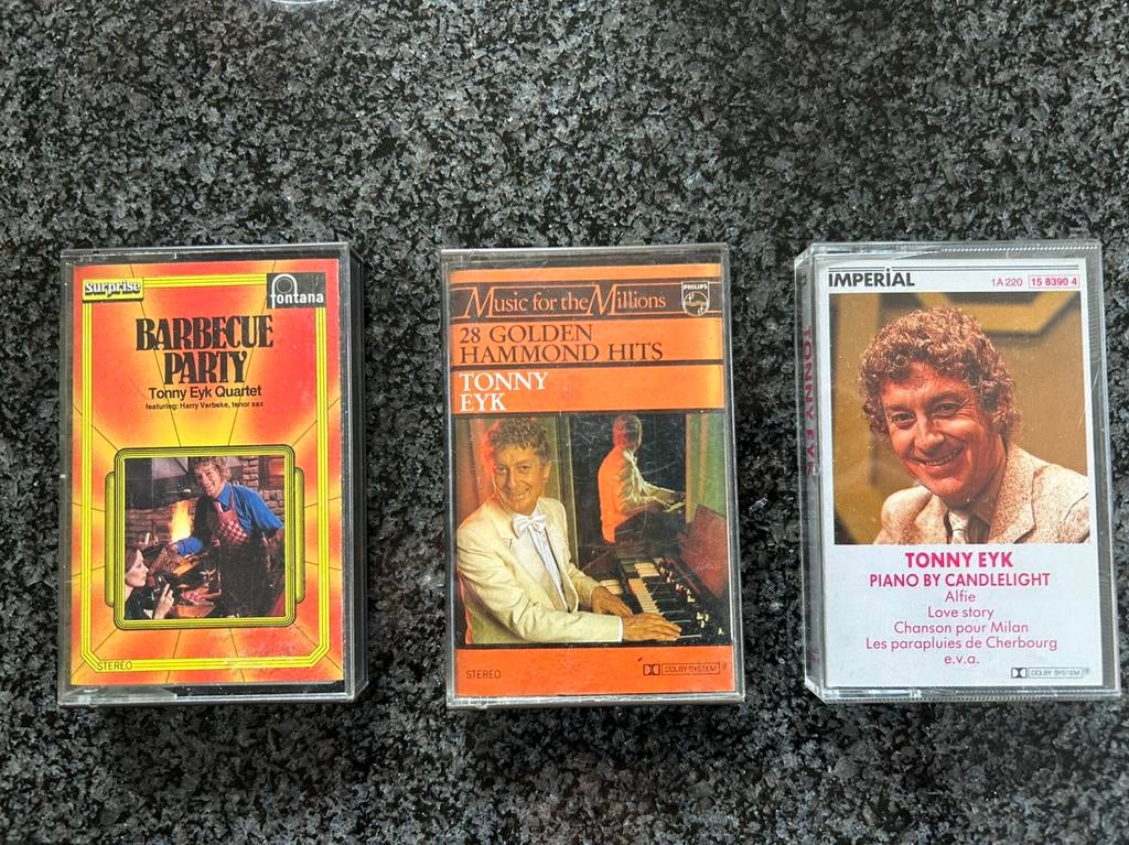 Tonny Eyk - 3 cassettebandjes, Cd's en Dvd's, Cassettebandjes, Ophalen, Gebruikt