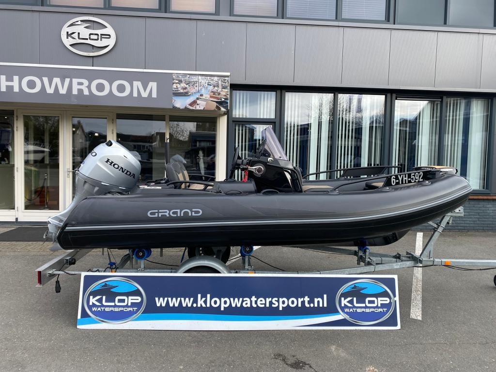 Grand 420 Golden line met Honda 50 pk, Watersport en Boten, Rubberboten, Zo goed als nieuw, Benzine, Minder dan 70 pk, Overige materialen