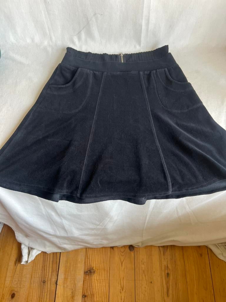 ART zwart velours rokje boven de knie klokkend XL 2 zakken, Kleding | Dames, Zwart, Maat 46/48 (XL) of groter, Ophalen of Verzenden