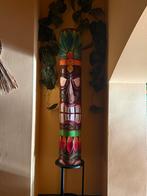 Groot Thais houten figuur - Tiki stijl, Antiek en Kunst, Kunst | Beelden en Houtsnijwerken, Ophalen of Verzenden