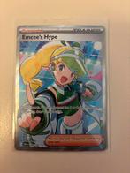 Emcee's Hype 220/1820 Full Art Trainer Pokémon Kaart, Ophalen of Verzenden, Zo goed als nieuw, Losse kaart, Foil