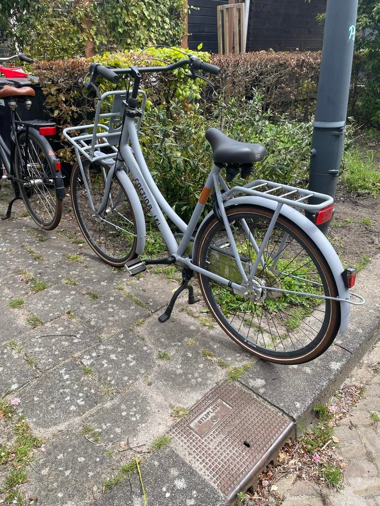 Cortina U4 Transportfiets - Grijs, Fietsen en Brommers, Fietsen | Dames | Damesfietsen, Gebruikt, Versnellingen, 50 tot 53 cm