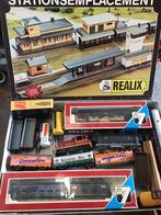 Grote HO Treinset met Locomotieven, Wagons en Rails, Hobby en Vrije tijd, Modeltreinen | H0, Gelijkstroom, Ophalen of Verzenden