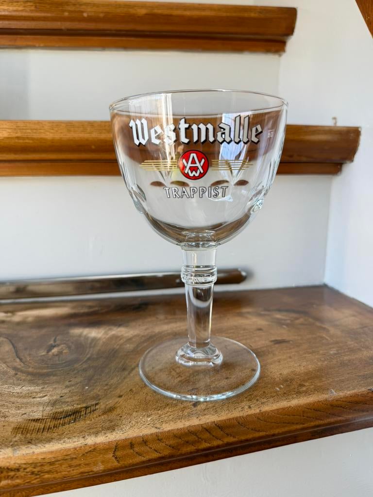 Westmalle trappist bierglas 0,33L, Ophalen of Verzenden, Zo goed als nieuw, Glas of Glazen, Overige merken