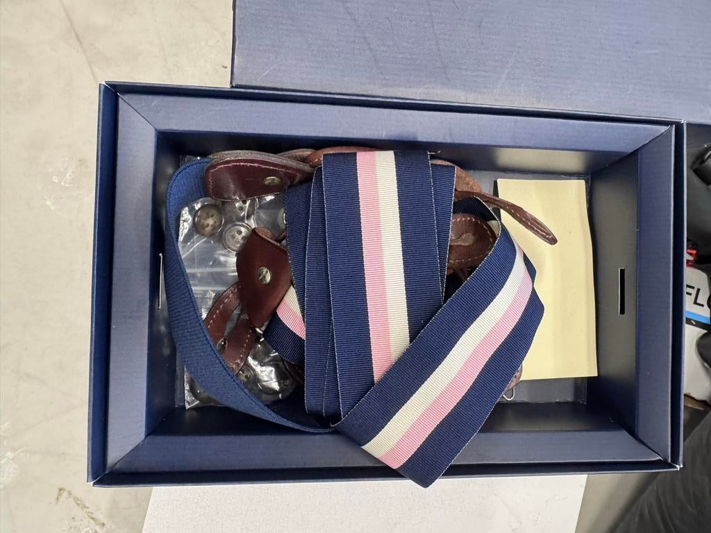Breuer Bretels Blauw Wit Roze, Kleding | Heren, Ophalen of Verzenden, Nieuw