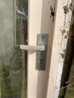 Gebruikte deur met dubbel glas en klink, Ophalen, Gebruikt, 80 tot 100 cm, Minder dan 200 cm