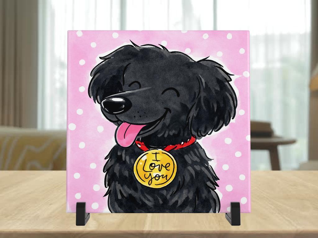 Flatcoated Retriever Tegel - Blond Stijl, Verzenden, Nieuw