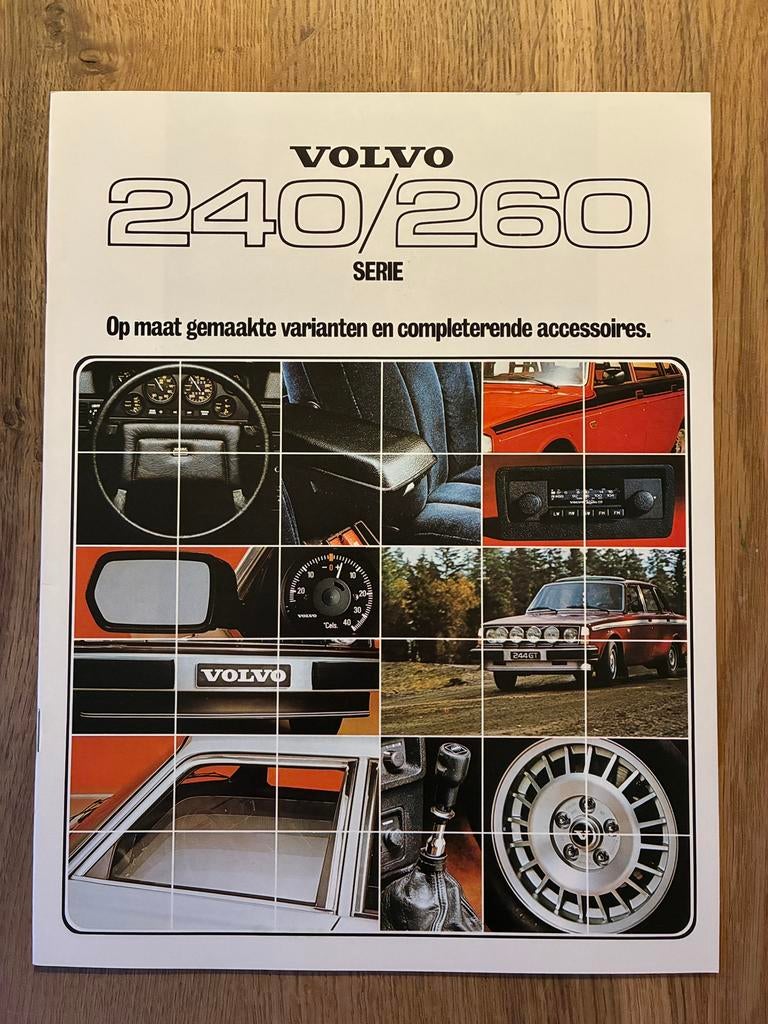 Volvo 240 / 260 accessoires brochure 1978, Boeken, Ophalen of Verzenden, Zo goed als nieuw, Volvo
