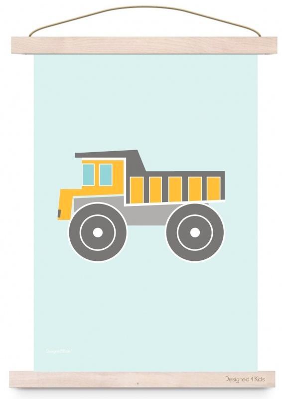 Kinderposter Poster A3 Kiepwagen Pastel Designed4Kids, Kinderen en Baby's, Kinderkamer | Inrichting en Decoratie, Nieuw, Wanddecoratie