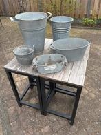 Lotje zinken tuin items, Ophalen, Gebruikt, Minder dan 60 cm, Metaal